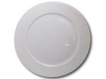 image of White China 12" Plate Wide Rim
