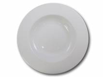 image of White Pasta Bowl 12" Wide Rim