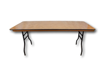image of 6' x 2'6" Trestle Table