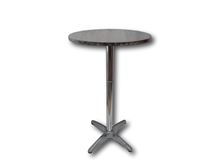 image of Poseur Table. 600mm dia S/S Top. 1050mm high
