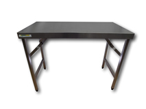 image of 1200mm Stainless Steel  Prep. Table. Folding Legs