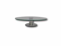 image of Revolving Glass Cake Stand. D30cm / H7cm