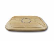 image of Wooden Carving Board with Spiked Ring 
